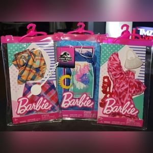 ❤️Barbie Bundle of 3 Full Outfits w/ Accessories